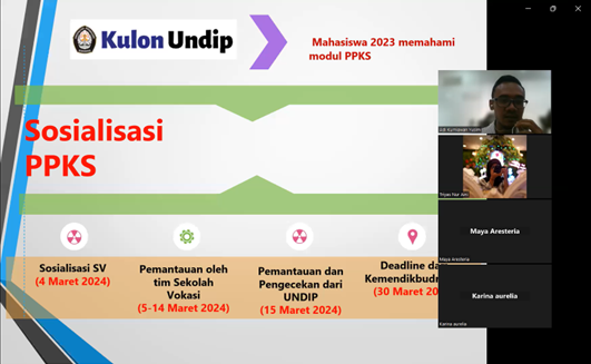 UNDIP Vocational School Disseminates Learning Modules for Preventing and Handling Sexual Violence (PPKS) at KULON UNDIP