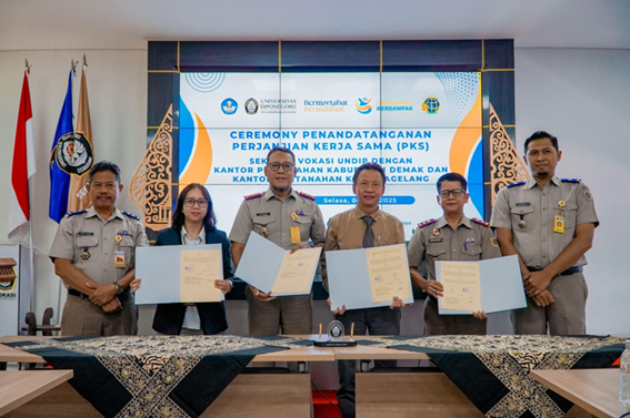Vokasi UNDIP Jalin Kemitraan dengan Kantor Pertanahan Kota Magelang dan Kabupaten Demak